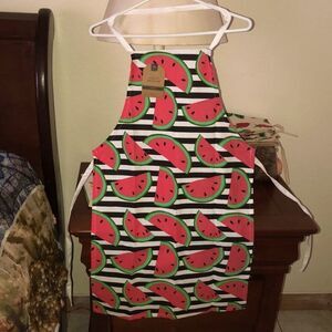 Mabelle Home Collection Watermelon Print Cotton Apron